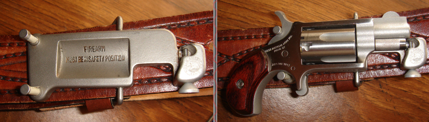 NAA Mini-Revolver in Belt Buckle